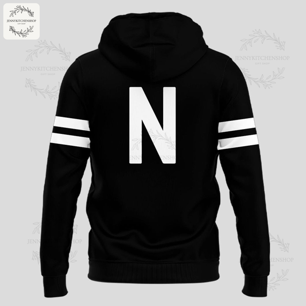 Alternate Dark Mode Hoodie In Black for Fans – Nebraska Cornhuskers football Hoodie