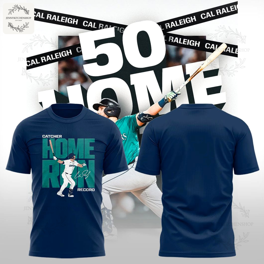 Cal Raleigh Catcher Home Run Record T-Shirt