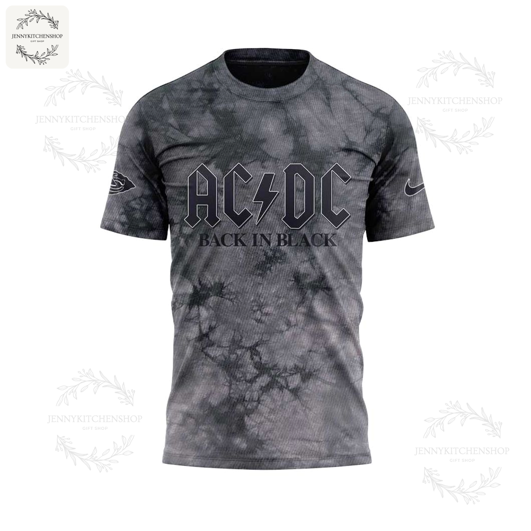Chiefs x AC/DC Rock Legends Tie-Dye Shirt – Back In Black Edition