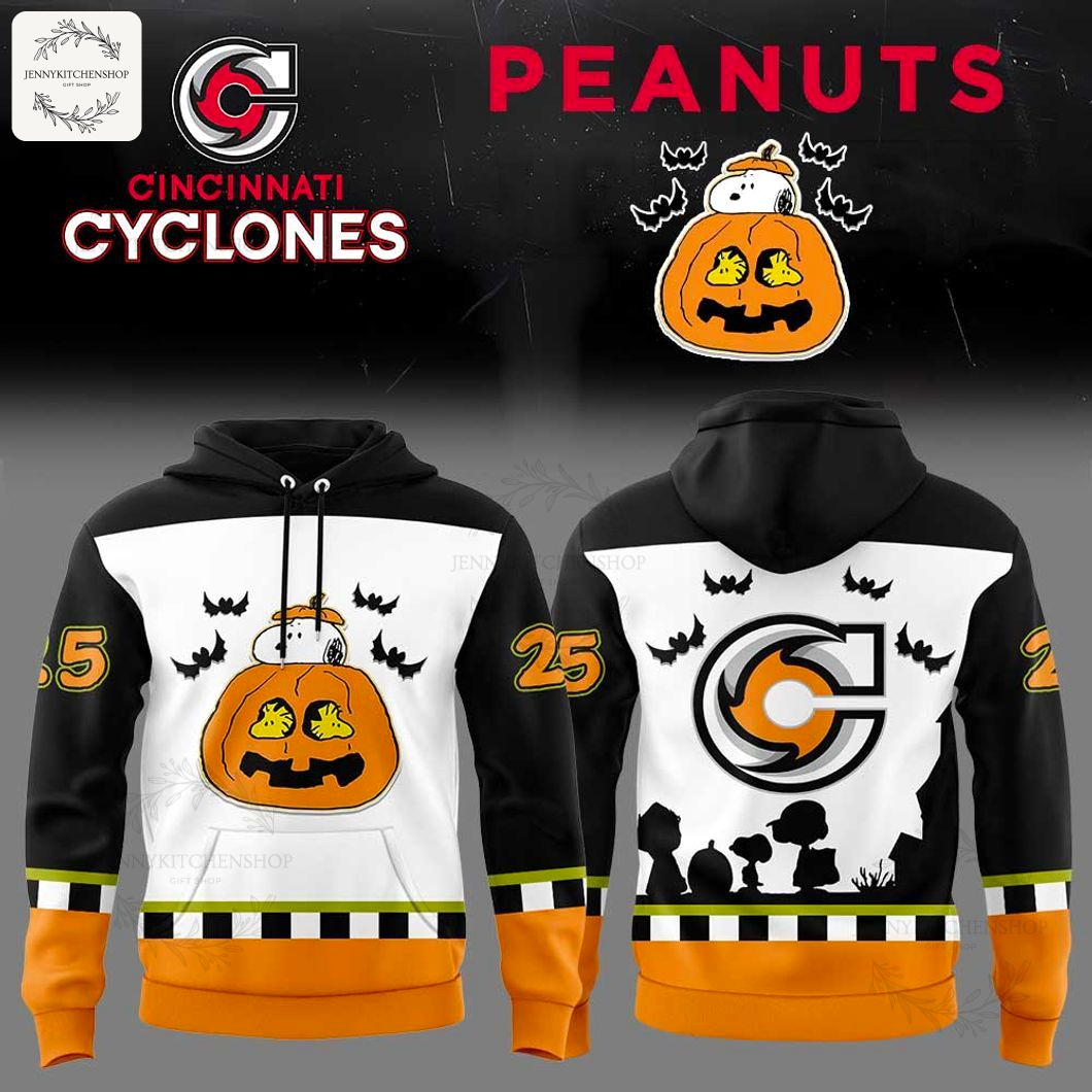 Cincinnati Cyclones Peanuts Halloween Fans Gear Hoodie