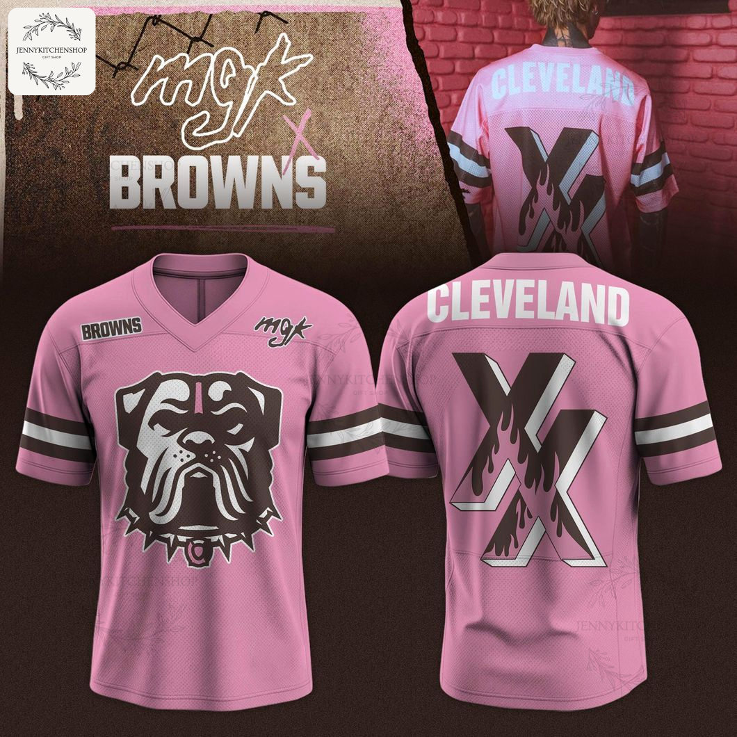 Cleveland Browns x MGK Pink Limited Edition Jersey