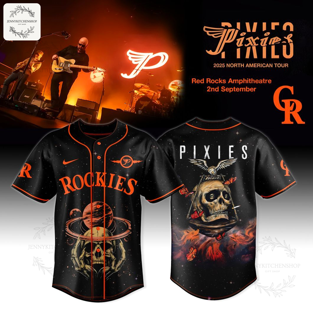 Colorado Rockies x PIXIES North American Tour 2025 Baseball Jersey
