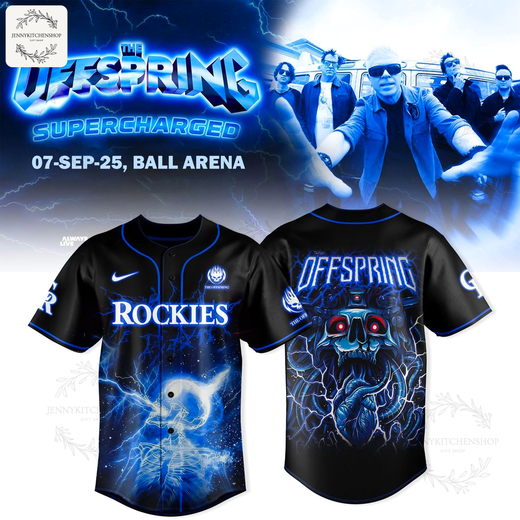 Colorado Rockies X The Offspring Supercharged Worldwide 2025 Jersey