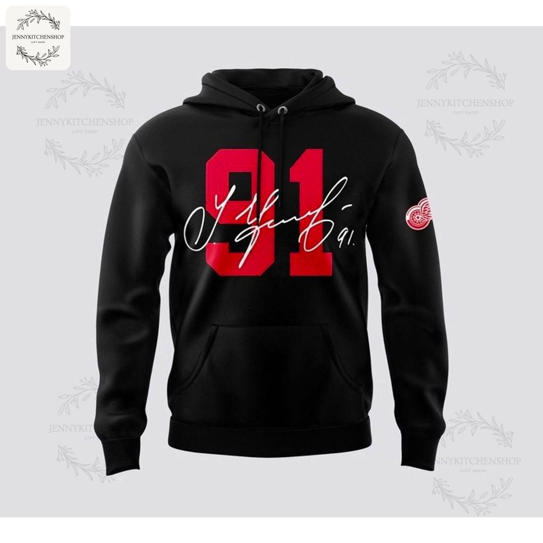 Detroit Red Wings 91 Sergei Fedorov Hoodie