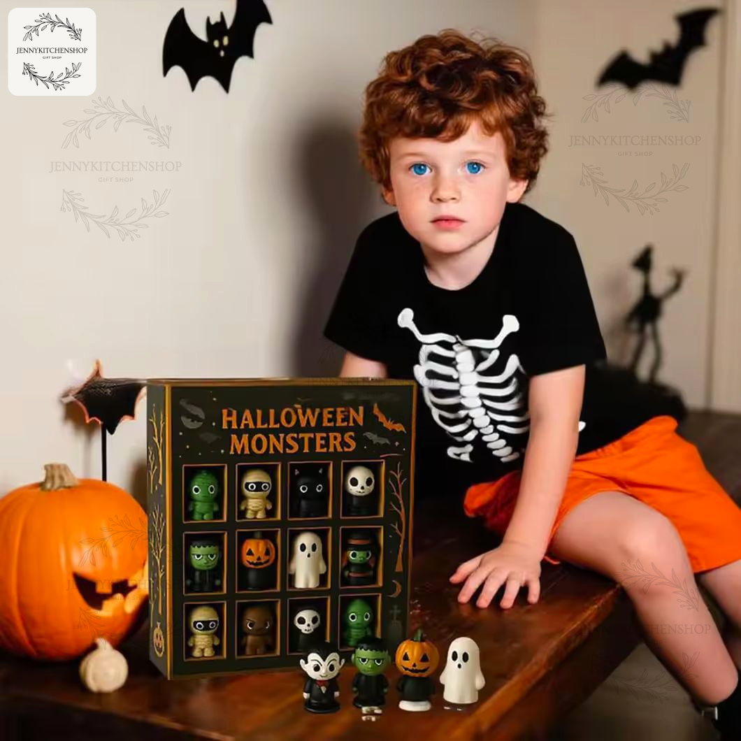 Halloween Monsters Advent Calendar 2025 - Mini Figures Surprise Gift for Kids and Adults Halloween Monsters Advent Calendar 2025 - Mini Figures Surprise Gift for Kids and Adults