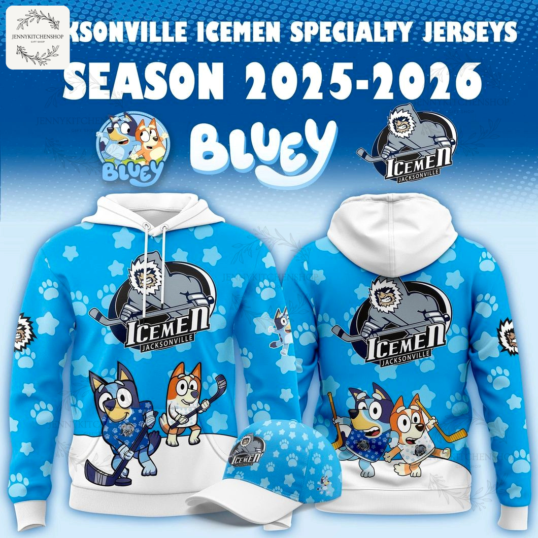 Jacksonville Icemen x Bluey Day 2025 Hoodie