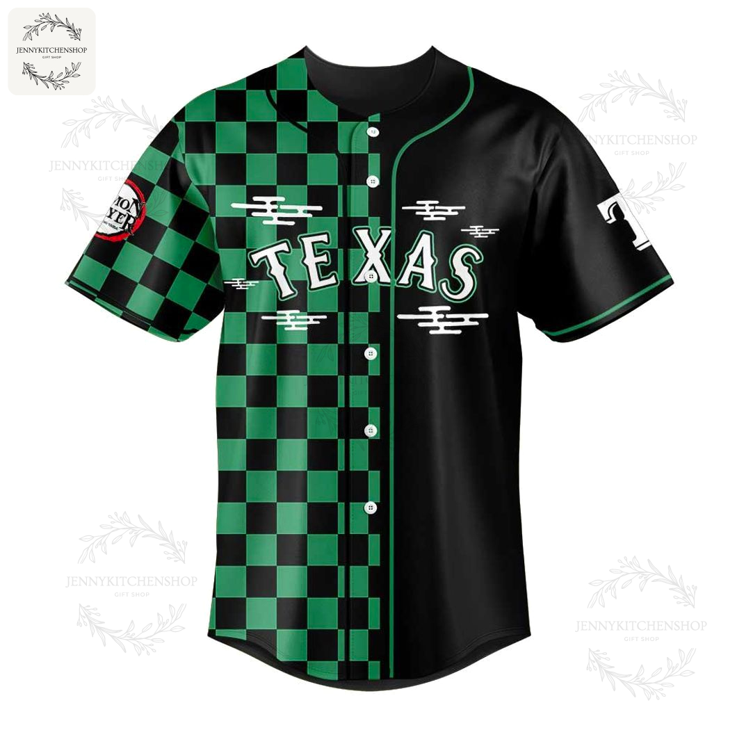 Jersey Texas Rangers x Demon Slayer Tanjiro 2025