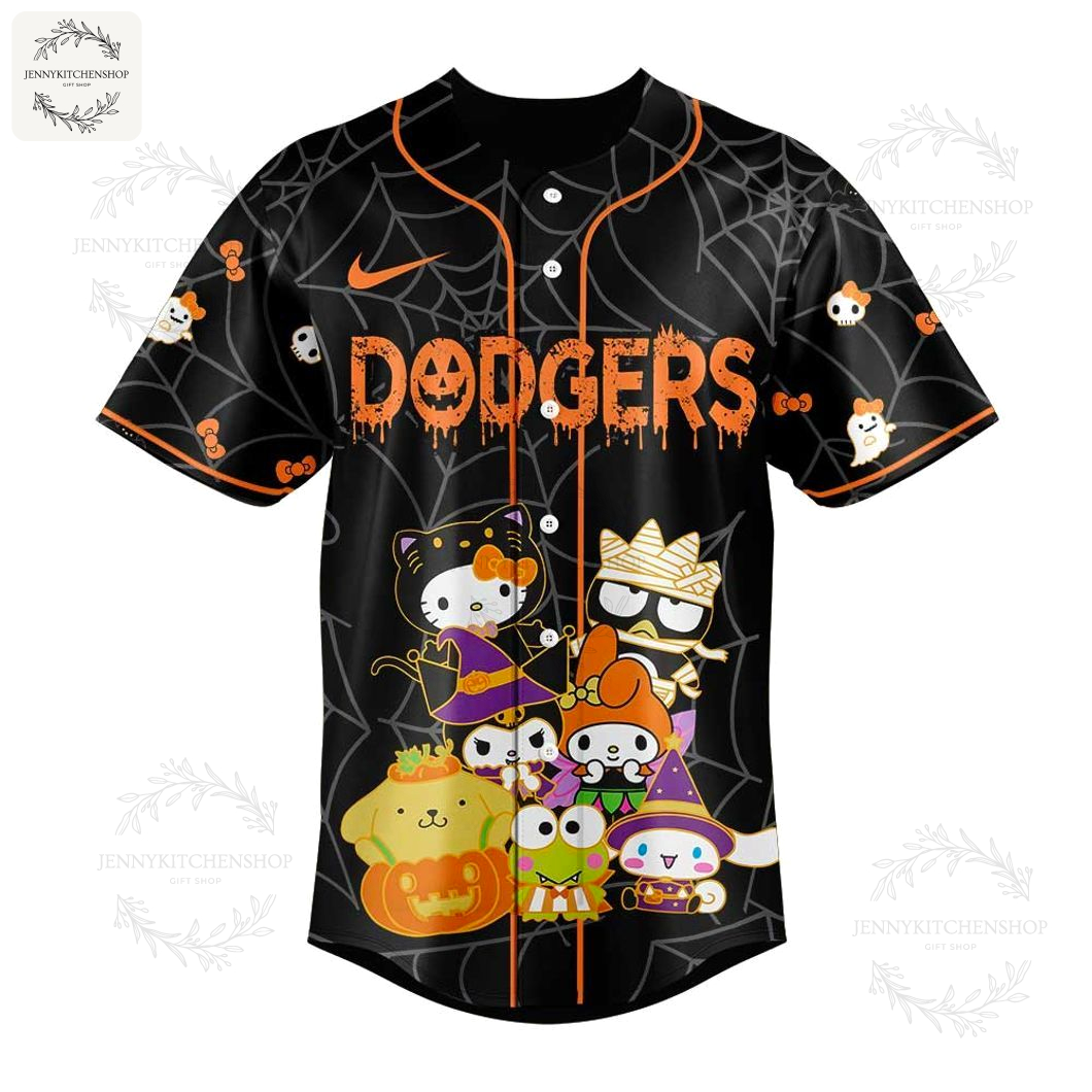 LA Dodgers x Hello Kitty and Friends Halloween Baseball Jersey