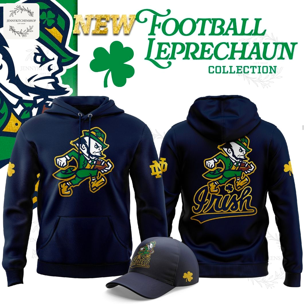 Lucky Leprechaun Navy Hoodie – Irish Game Day Collection