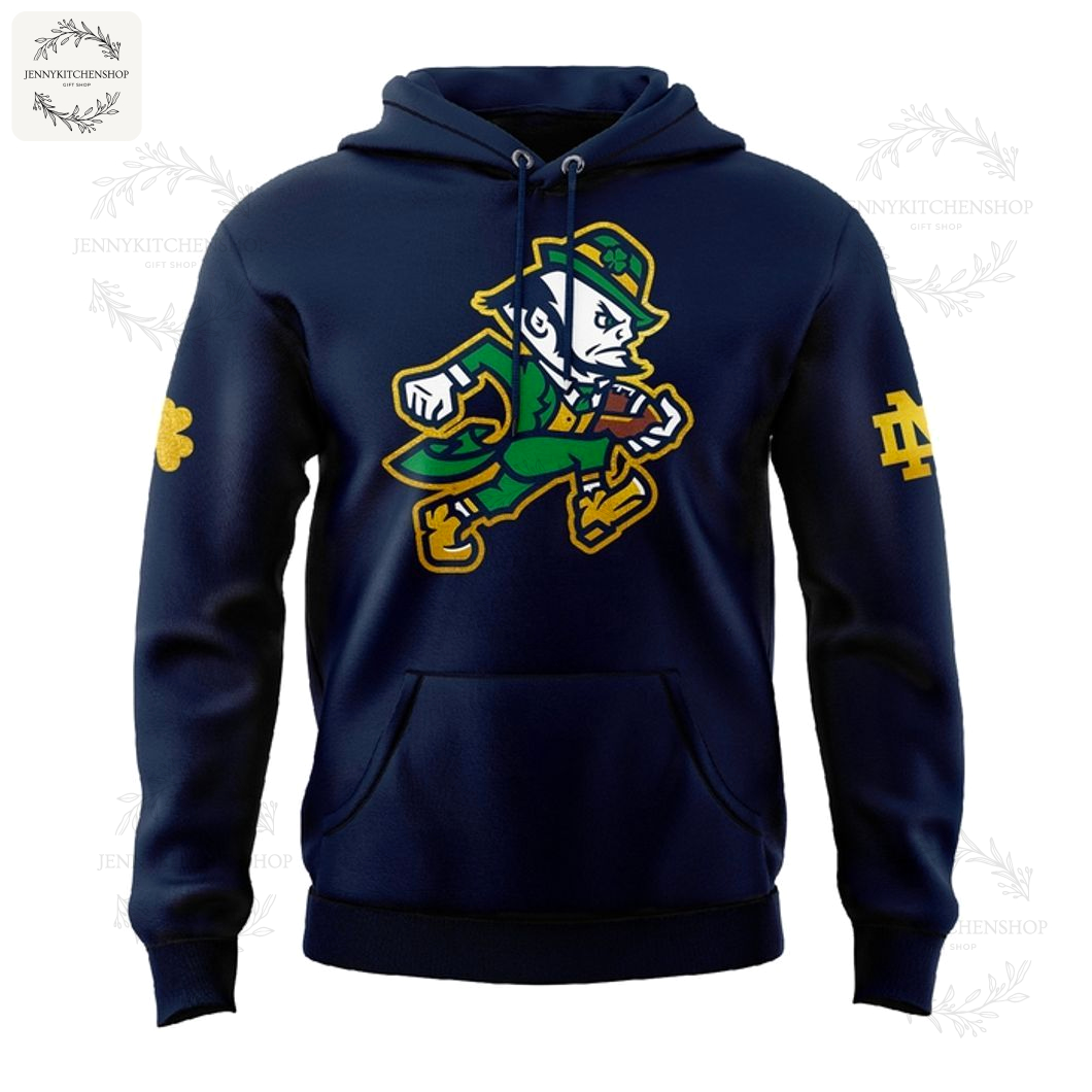 Lucky Leprechaun Navy Hoodie – Irish Game Day Collection