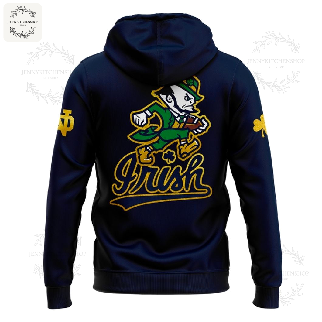 Lucky Leprechaun Navy Hoodie – Irish Game Day Collection Lucky Leprechaun Navy Hoodie – Irish Game Day Collection