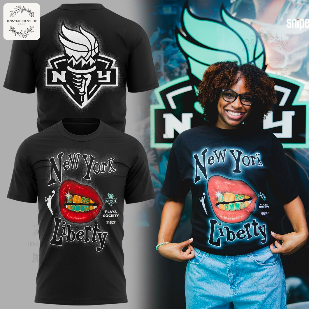 NY Liberty Lips Playa Society Snipes T-Shirt