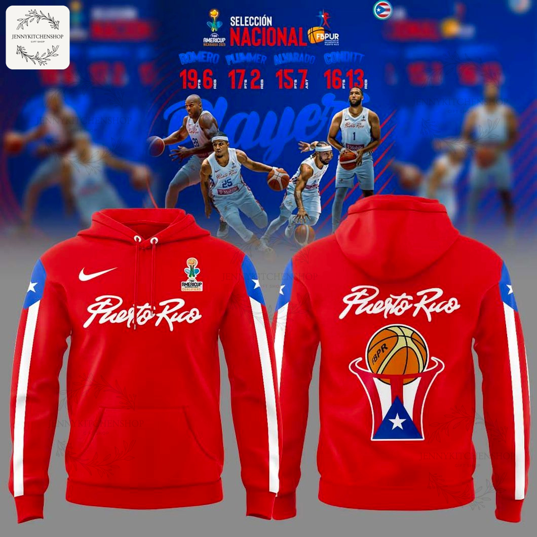 Puerto Rico Basketball Fan Gear Hoodie AmeriCup Edition