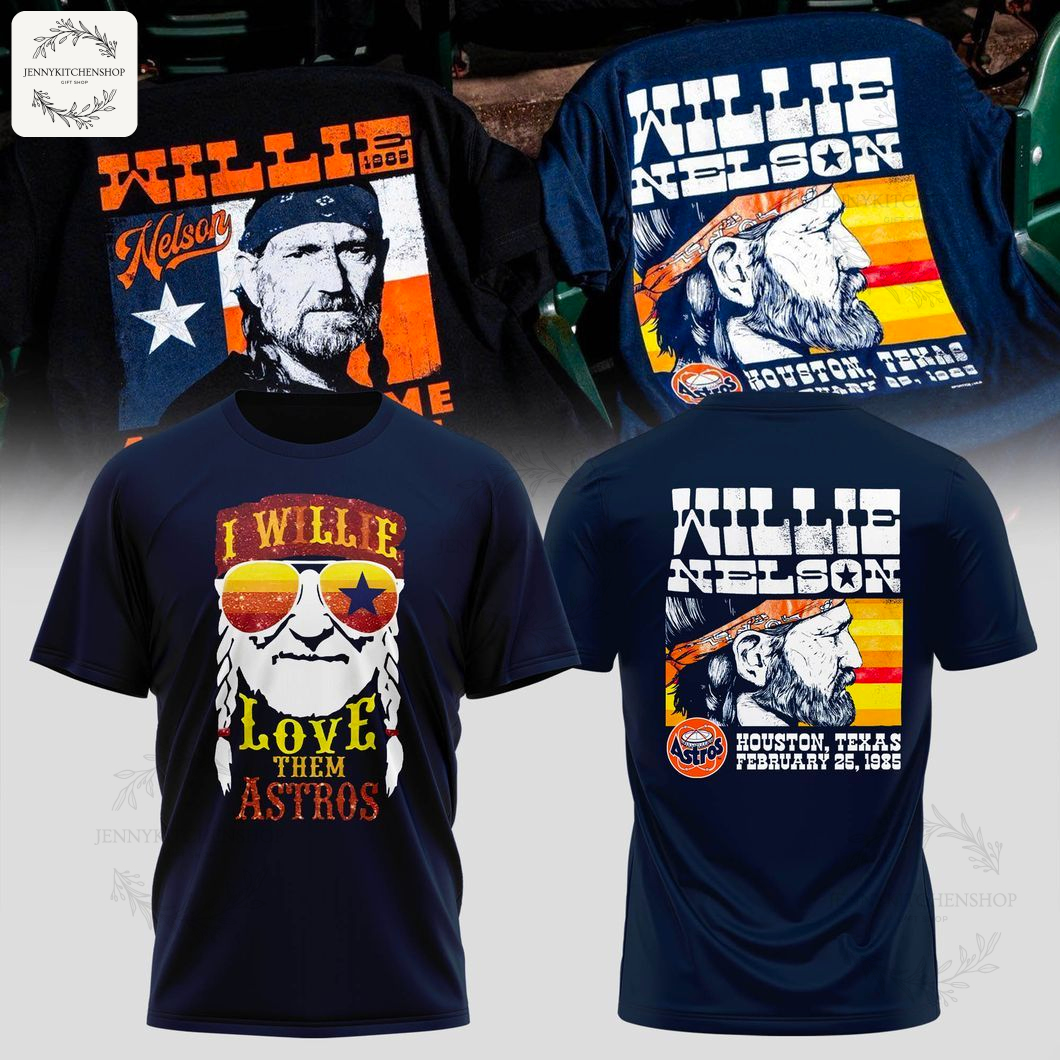 Retro Willie Nelson Astrodome Fandom T-Shirt