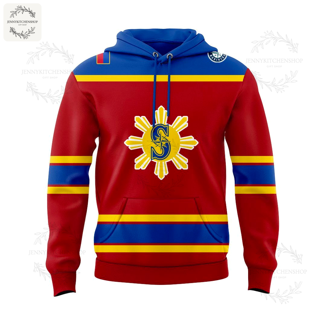 Seattle Mariners Filipino Heritage Night 2025 Red Hoodie