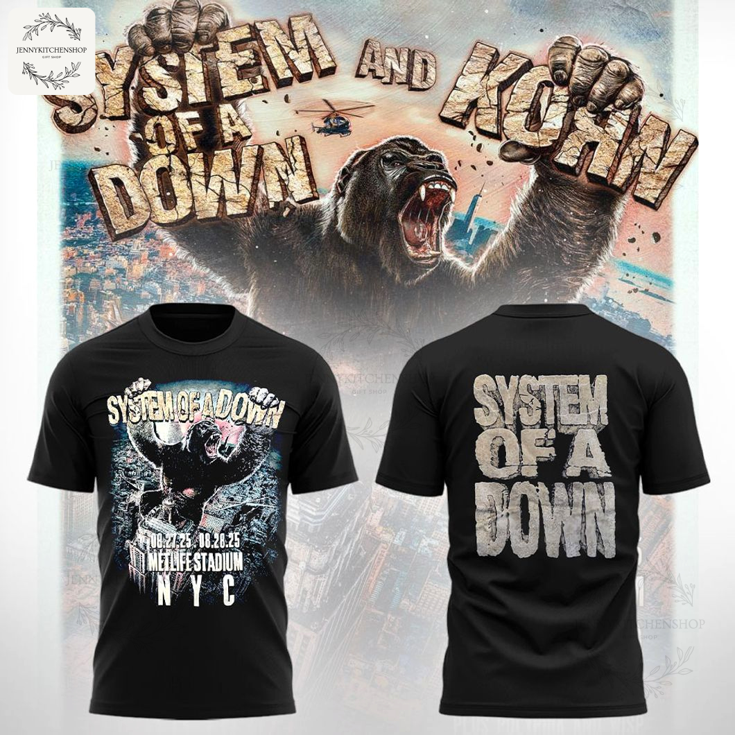 SOAD System Of A Down NYC 2025 Shirt
