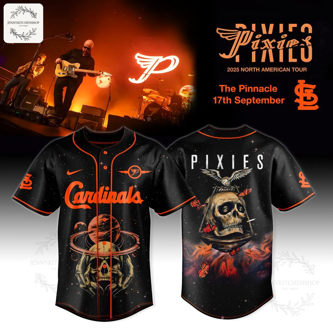 St Louis Cardinals x PIXIES North American Tour 2025 Baseball Jersey