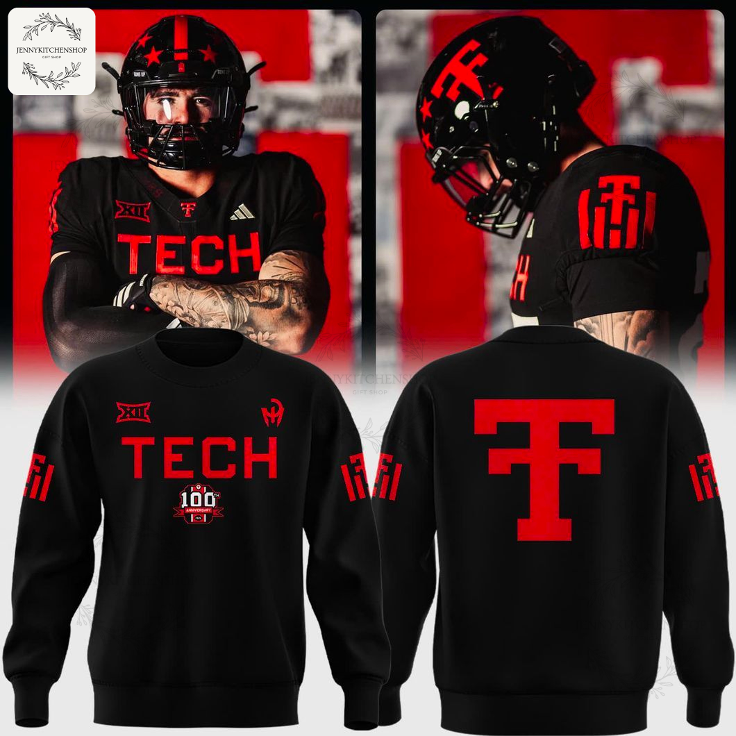 Texas Tech Red Raiders 100th Anniversary 2025 Black T-Shirt