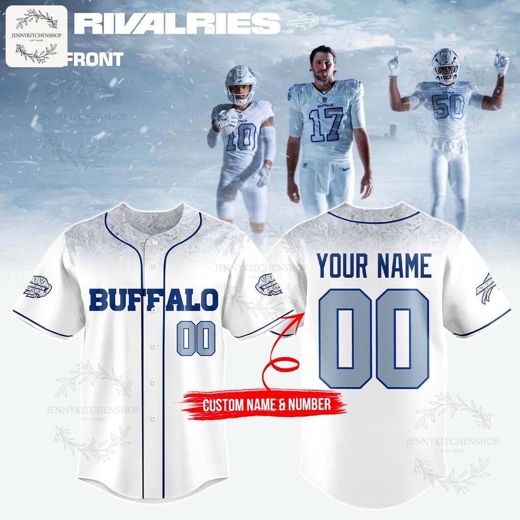 Buffalo Bills Rivalries Cold Front Limited White Jersey