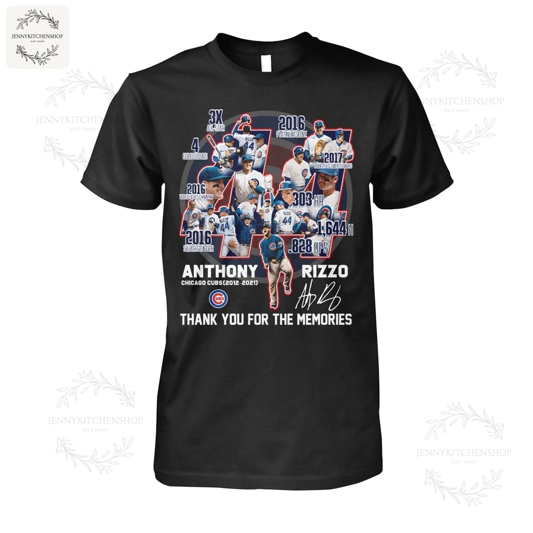 Chicago Cubs Rizzo Thanks For Memories T-Shirt