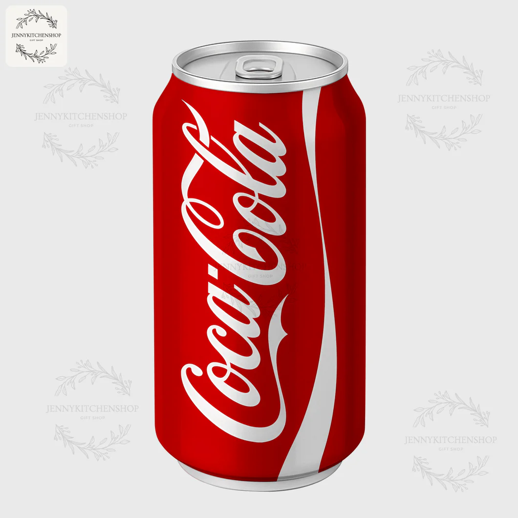 The front side of the Dallas Cowboys tumbler, designed to look like a classic red and white Coca-Cola can with the script logo.