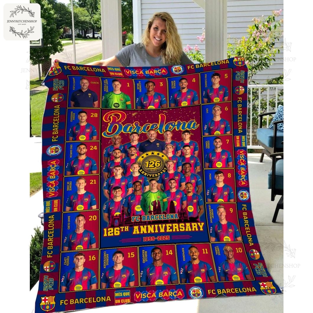 FC Barcelona 126th Anniversary 2025 - Limited Edition Fan Fleece Blanket