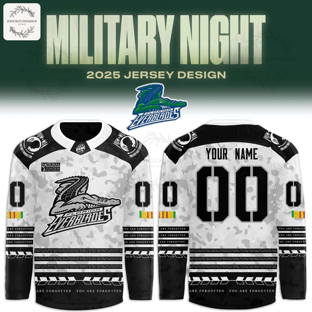 Florida Everblades x Military Night 2025 Hockey Jersey