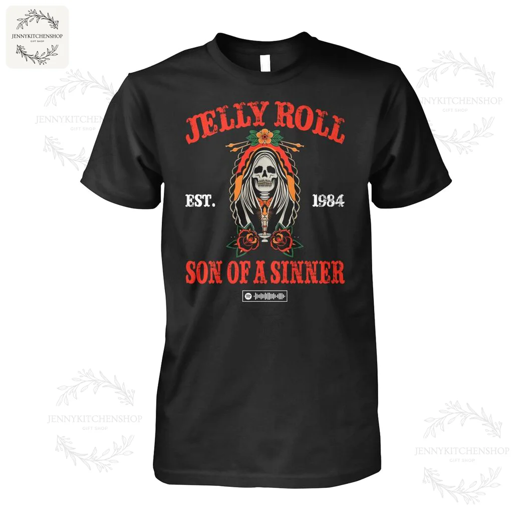 Jelly Roll EST 1984 Son Of A Sinner Black Hoodie