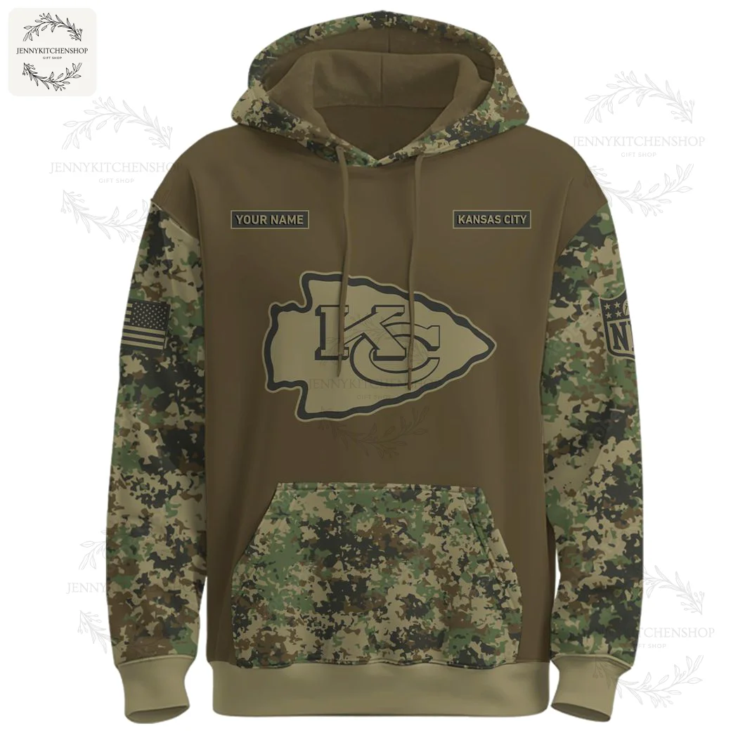 Kansas City Chiefs Army 250th Birthday Limited Editions Hoodie