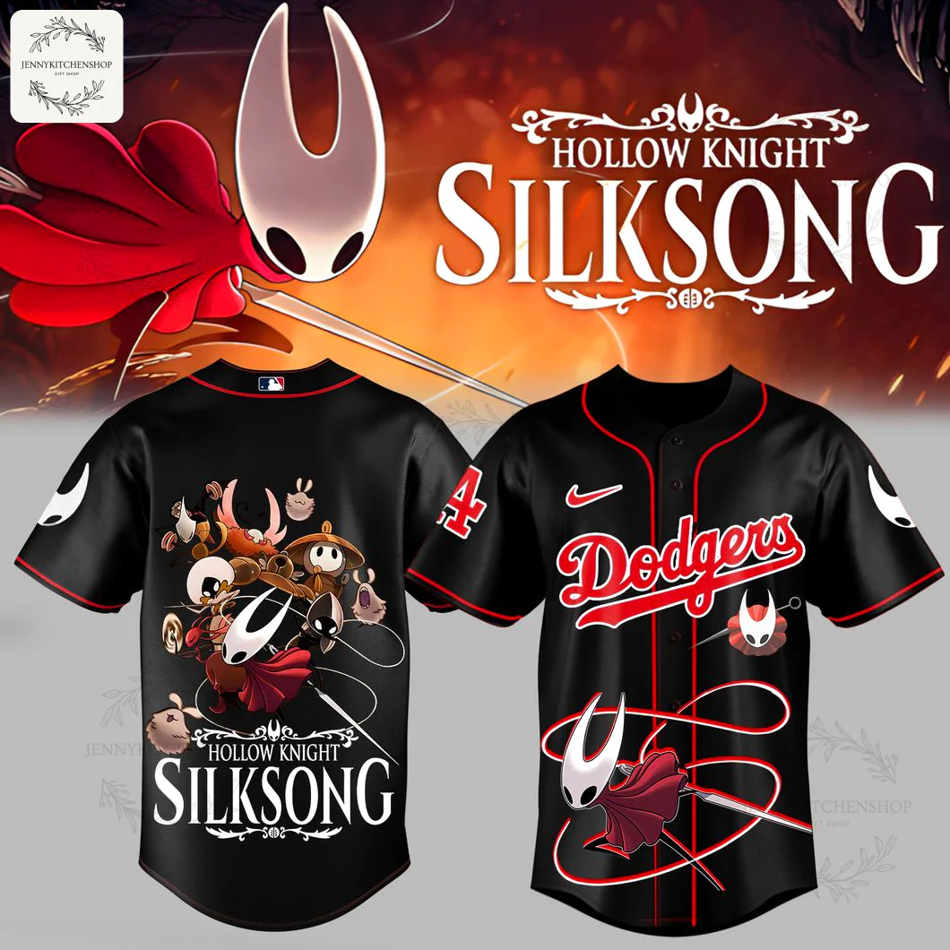 LA Dodgers x Hollow Knight Silksong Black Jersey