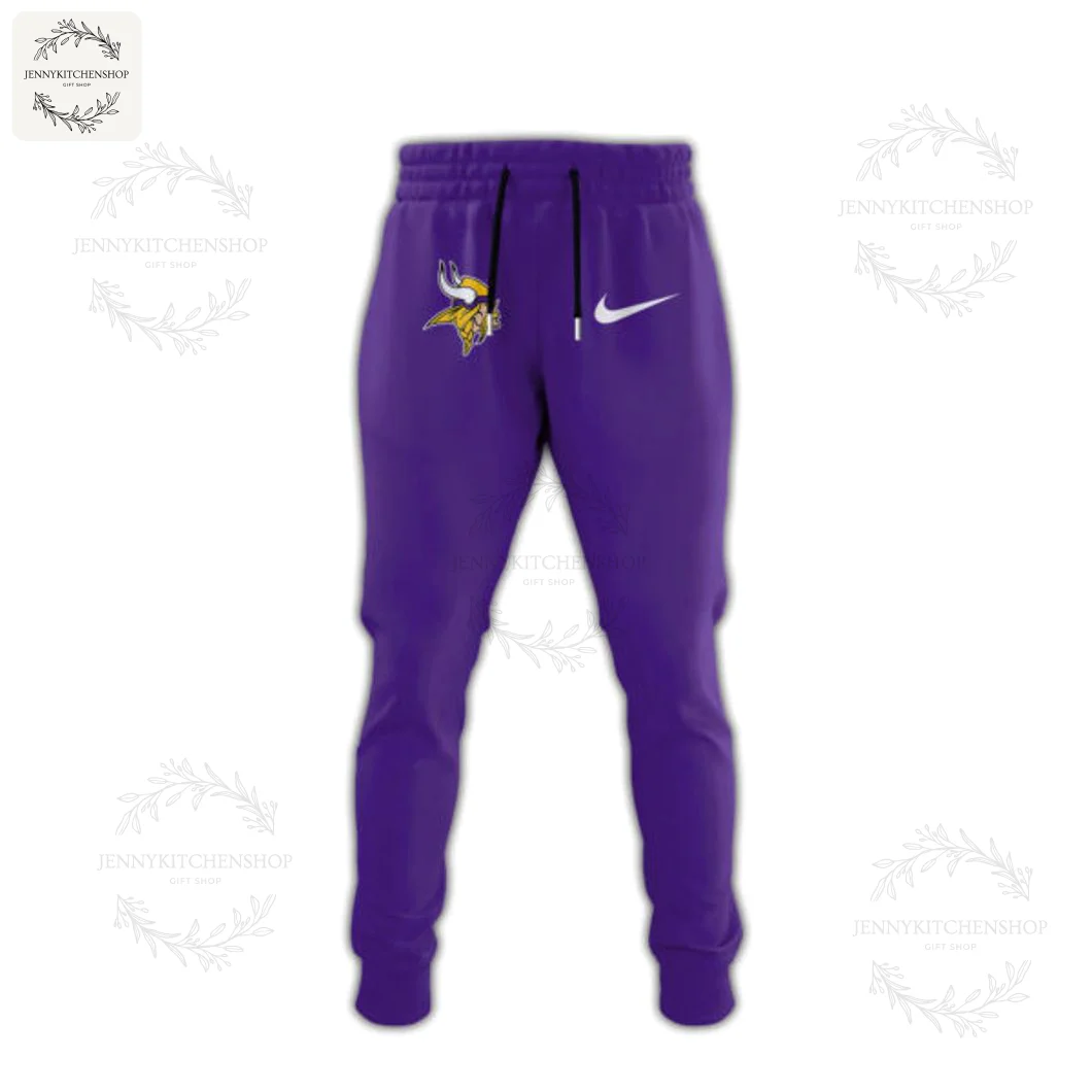 Minnesota Vikings Firefighter Appreciation Combo Sweatpants A pair of purple Minnesota Vikings sweatpants with the team logo on the thigh, part of the Firefighter combo.