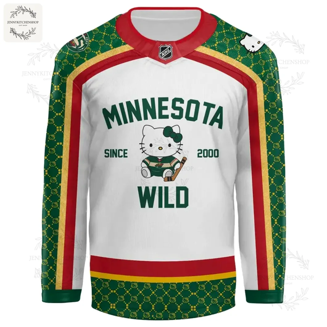 Minnesota Wild x 2025 Hello Kitty Night Hockey Jersey