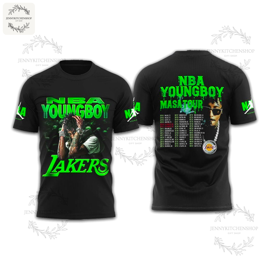 NBA Youngboy Lakers Masa Tour 2025 Shirt