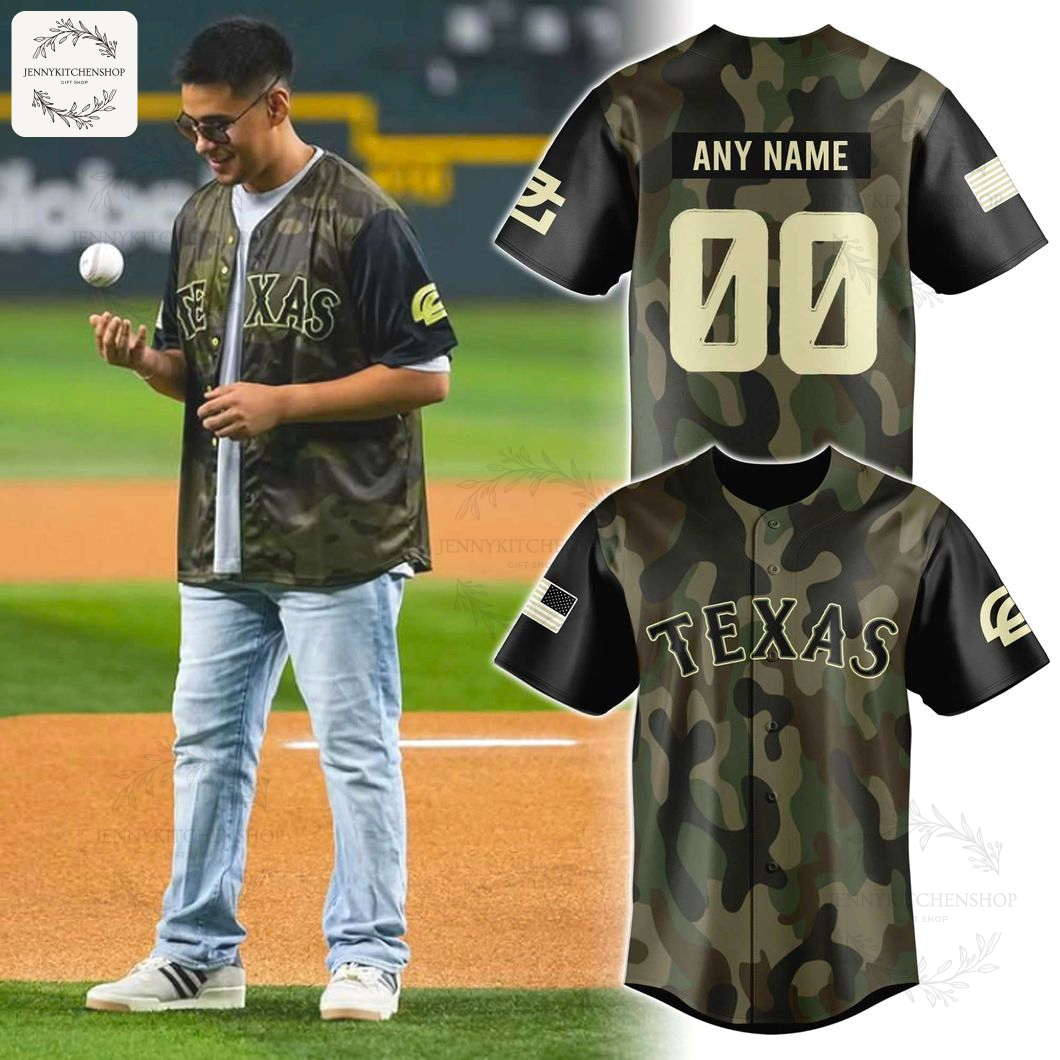 Official OpTic Gaming Shotzzy 2025 Camo Texas Jersey. Custom Name & Number Fan Gear.