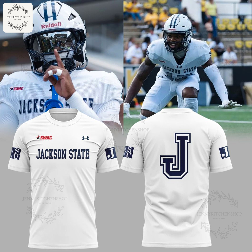 Special New Threads Uniform Jackson State Football T-Shirt