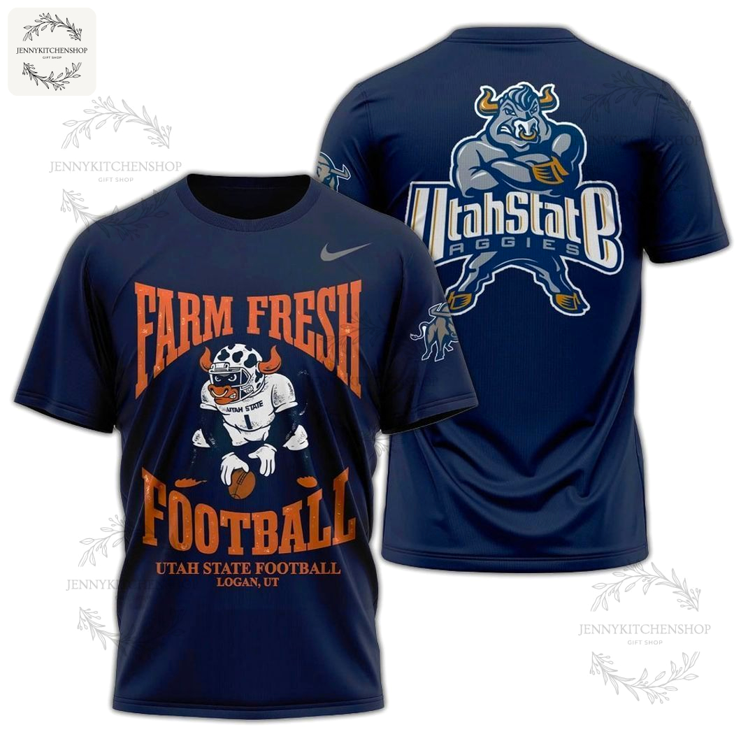 Utah State Football Farm Fresh New Top Shirts
