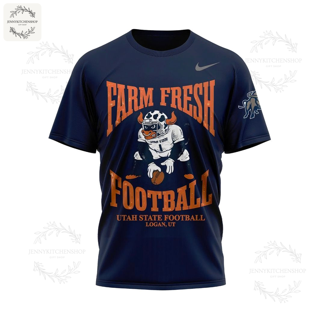 Utah State Football Farm Fresh New Top Shirts