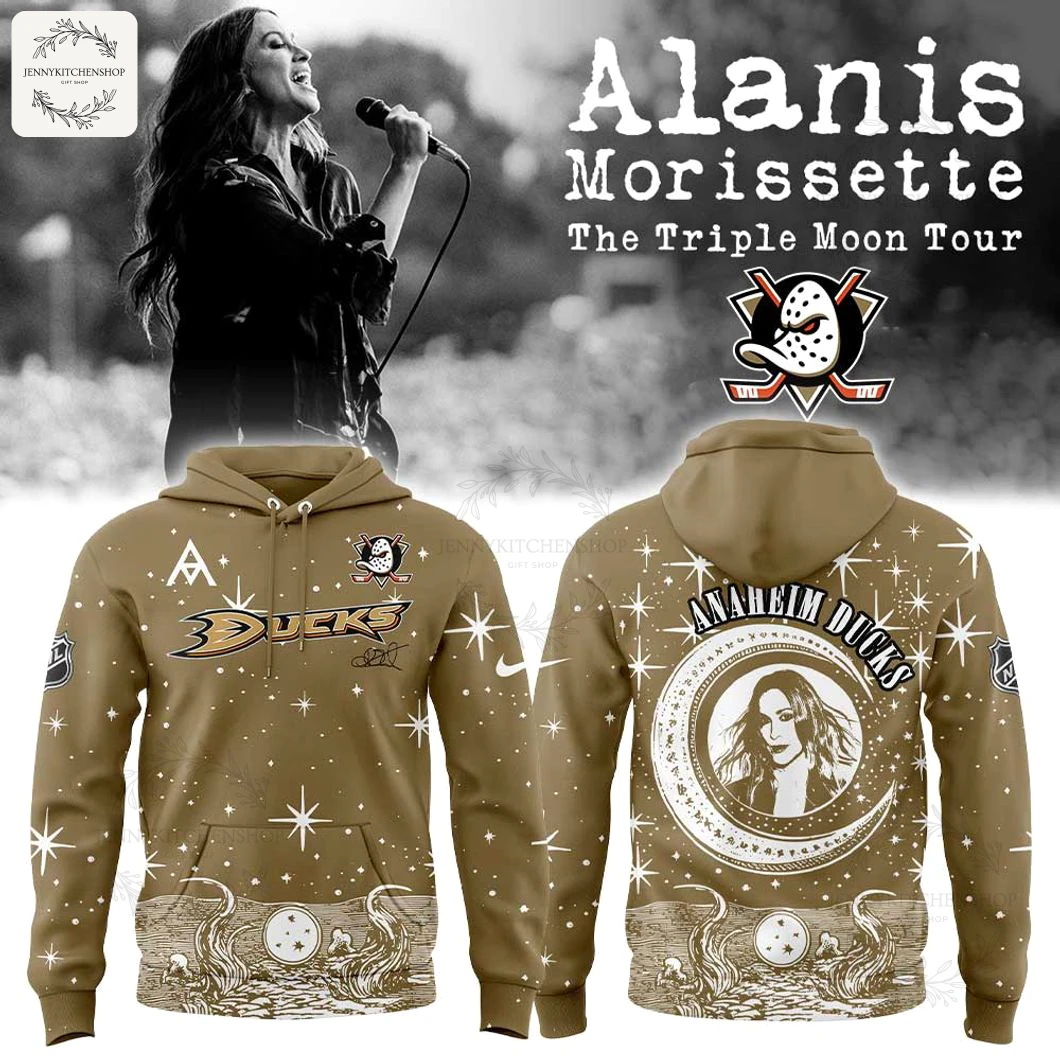 Anaheim Ducks x Alanis Morissette The Triple Moon Tour 2025 Hoodie