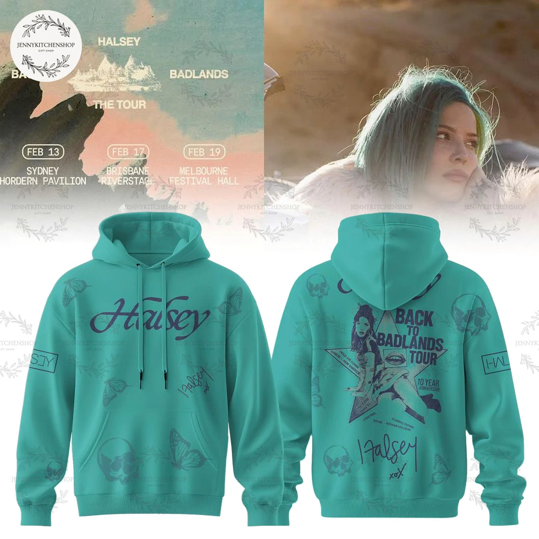 Back to Badlands Tour 2025 Halsey Blue T-Shirt