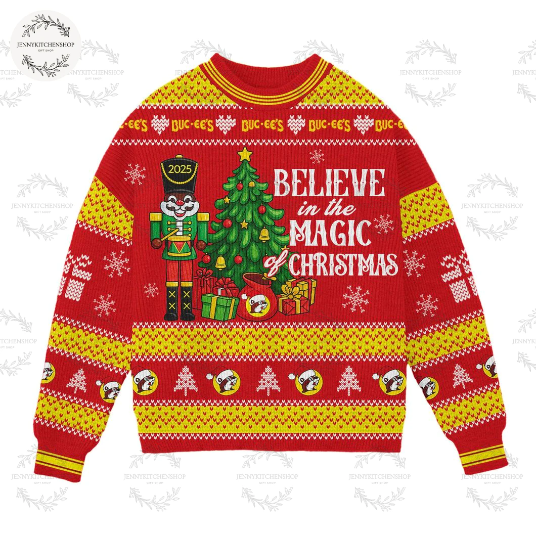 Buc-ees’s Believe In The Magic Christmas Ugly Sweater