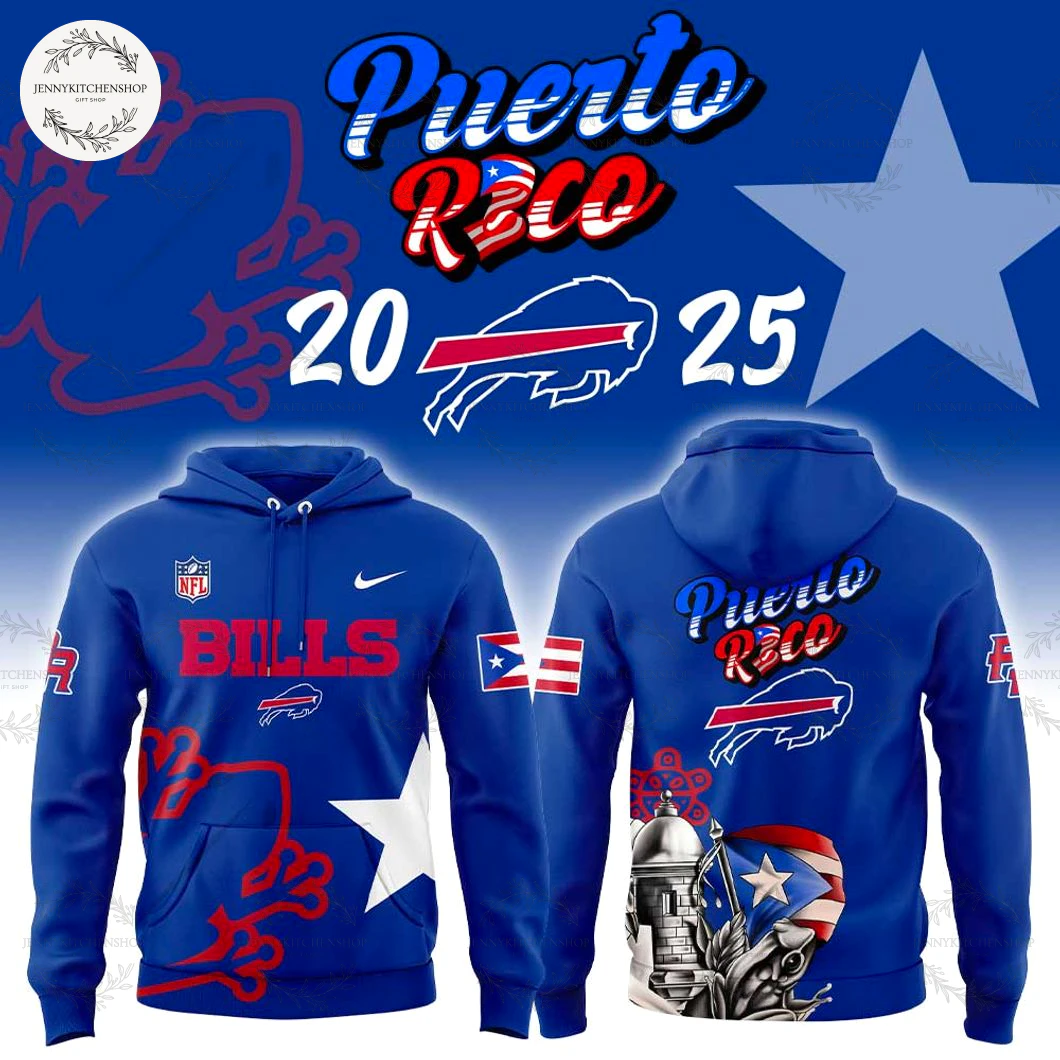 Buffalo Bills Puerto Rico 2025 Heritage Hoodie