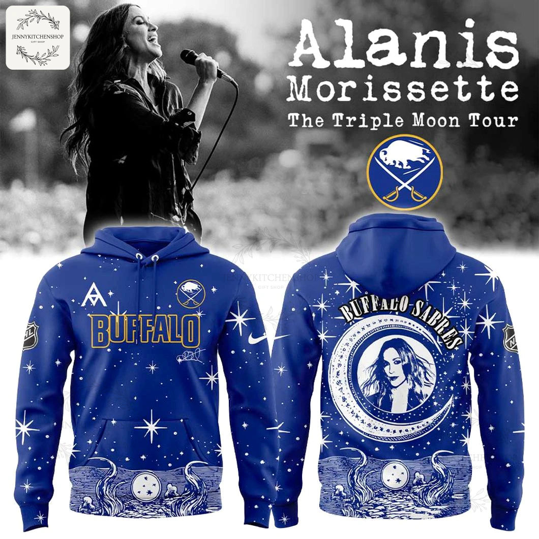 Buffalo Sabres Alanis Morissette The Triple Moon Tour 2025 Hoodie