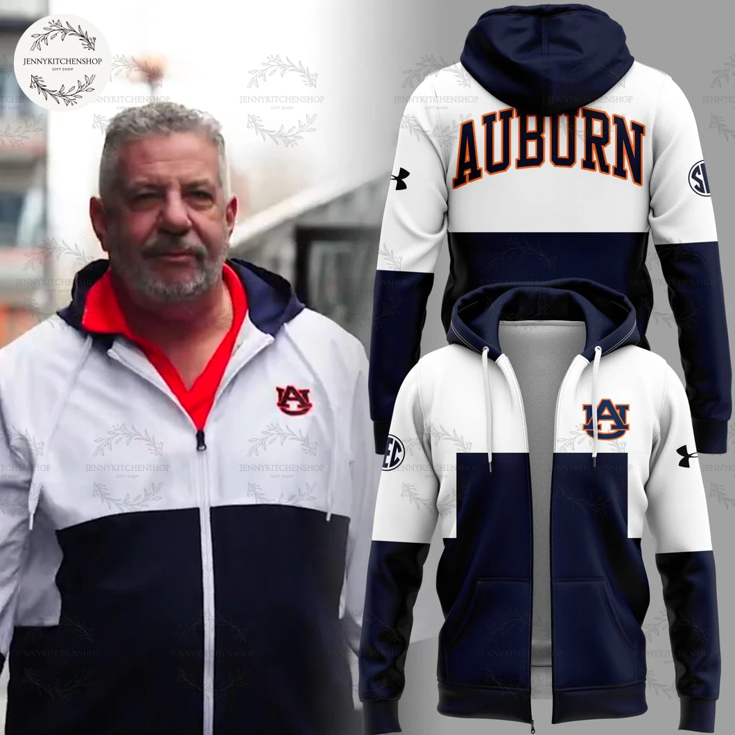 Coach Bruce Pearl Auburn Tigers Zip Hoodie