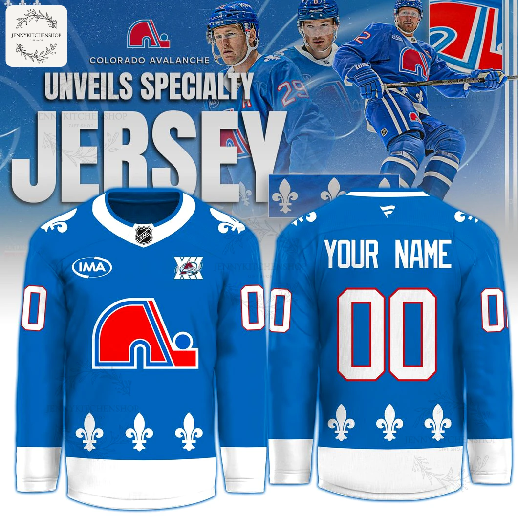 Colorado Avalanche x Nordiques Heritage Ice 2025 Hockey Jersey