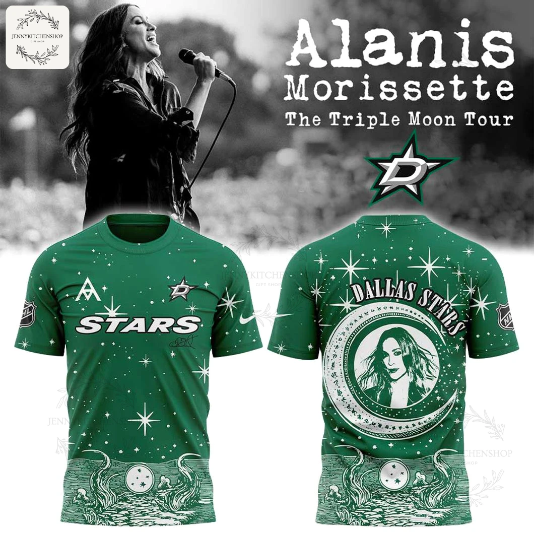 Dallas Stars X Alanis Morissette The Triple Moon Tour 2025 Hoodie 3