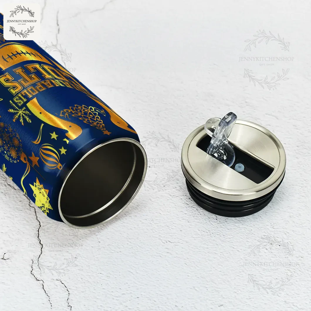 Indianapolis Colts X Christmas Can Shaped Tumbler 4