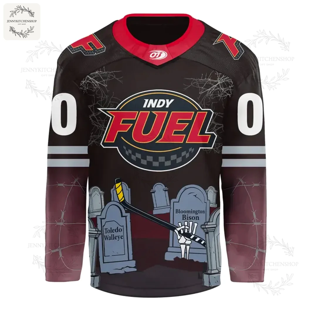 Indy Fuel Hocktoberfest Spooky Special 2025 Hockey Jersey