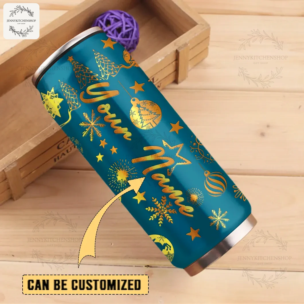 Jacksonville Jaguars X Christmas Can Shaped Tumbler 2