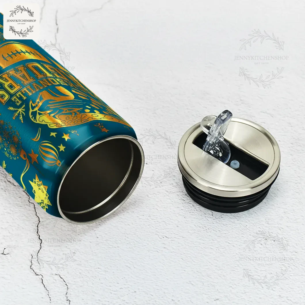 Jacksonville Jaguars X Christmas Can Shaped Tumbler 4