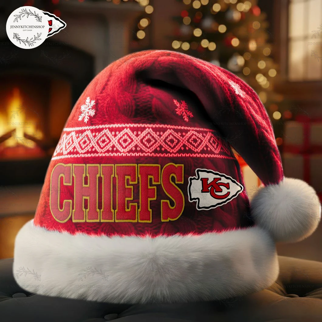 Kansas City Chiefs Christmas Santa Hat